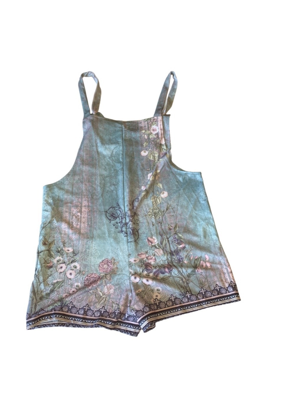 Women's Unbranded Romper Size L Blue Floral